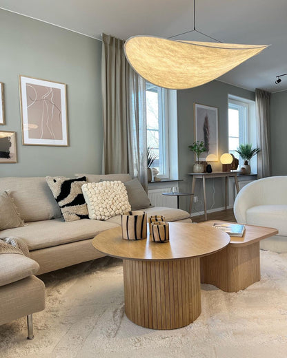 Nordic Silk Cloud Pendant Lamp | Dimmable, Adjustable Height & Ideal for Modern Indoor Decor | Wabi-sabi Style