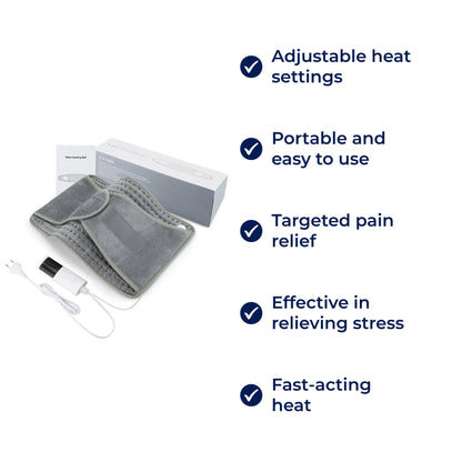 Heating Pad for Back – Portable Adjustable Heat Pad for Muscle & Joint Pain Relief
