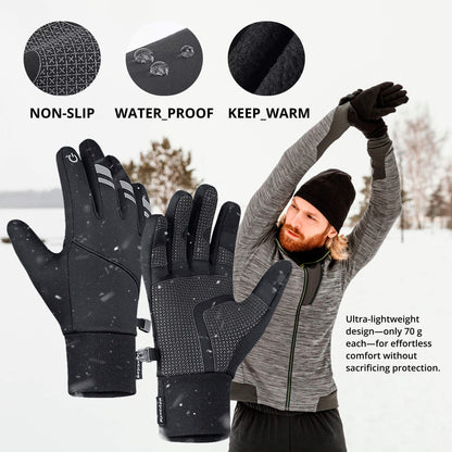 Thermal Winter Cycling Gloves | Waterproof, Windproof & Touchscreen Warm Running Gloves for Men & Women