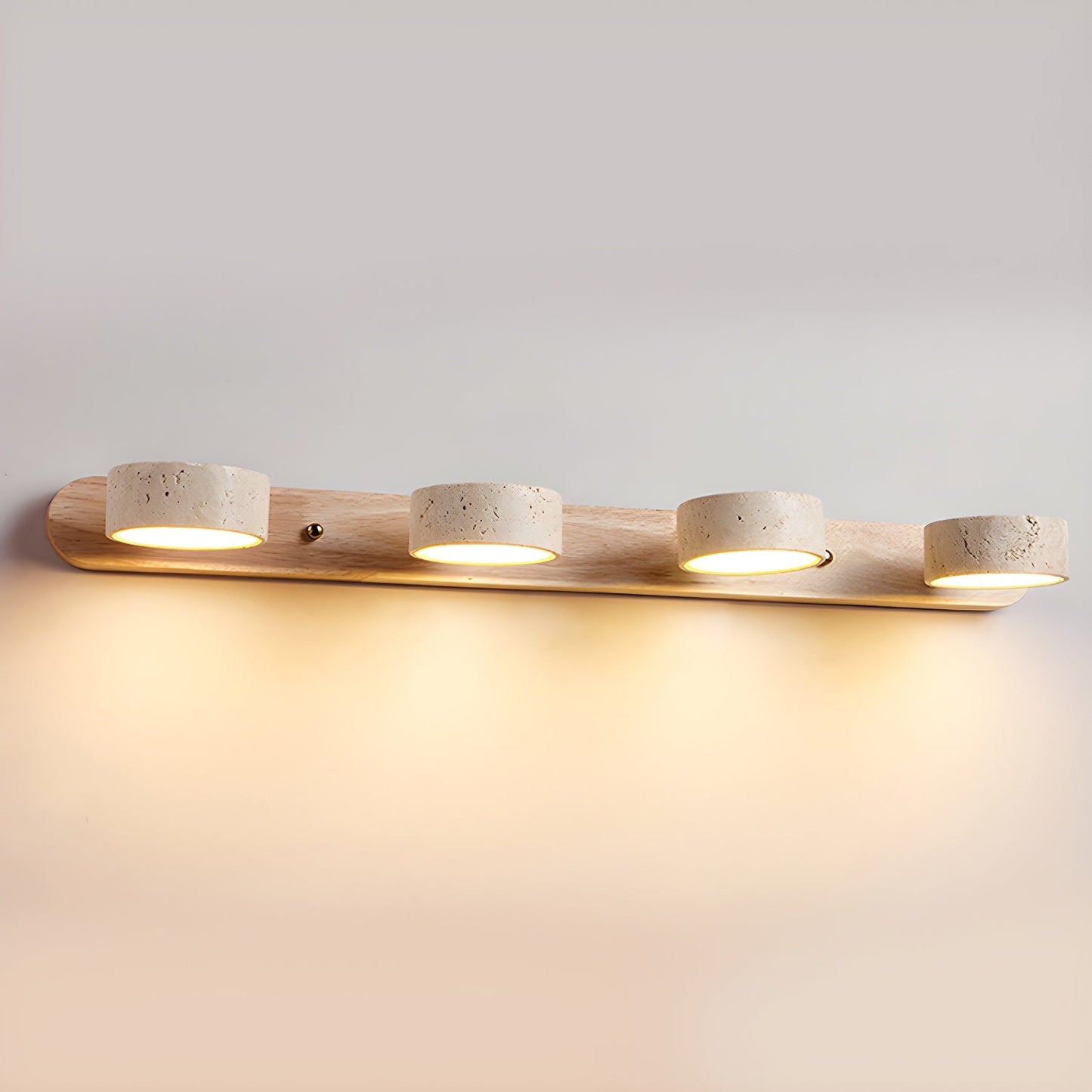 Travertine Duo Wall Light | Dimmable, Dual Light Setup & Ideal for Bedrooms and Living Areas