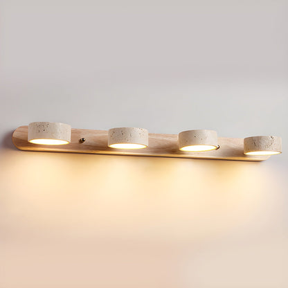 Travertine Duo Wall Light | Dimmable, Dual Light Setup & Ideal for Bedrooms and Living Areas