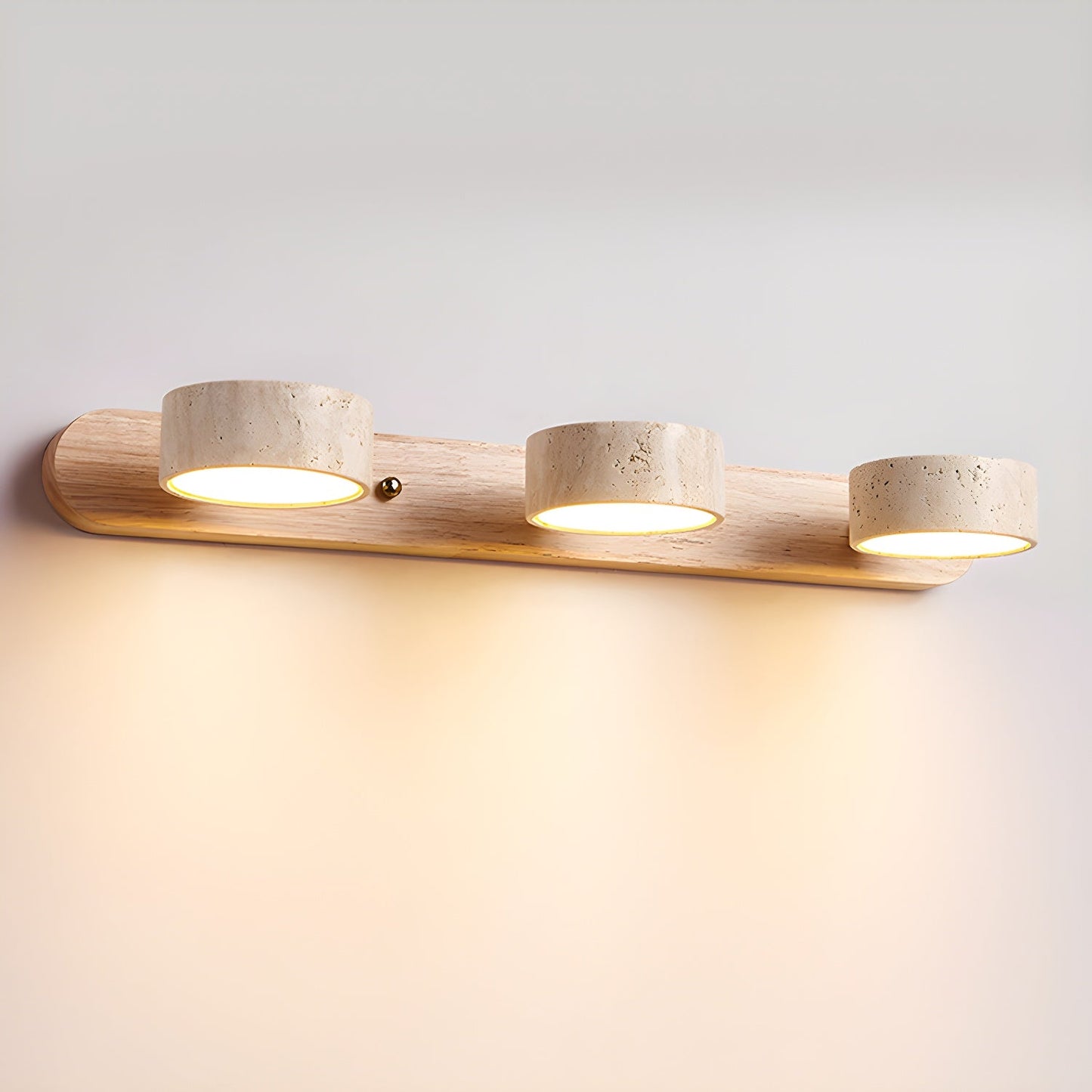 Travertine Duo Wall Light | Dimmable, Dual Light Setup & Ideal for Bedrooms and Living Areas