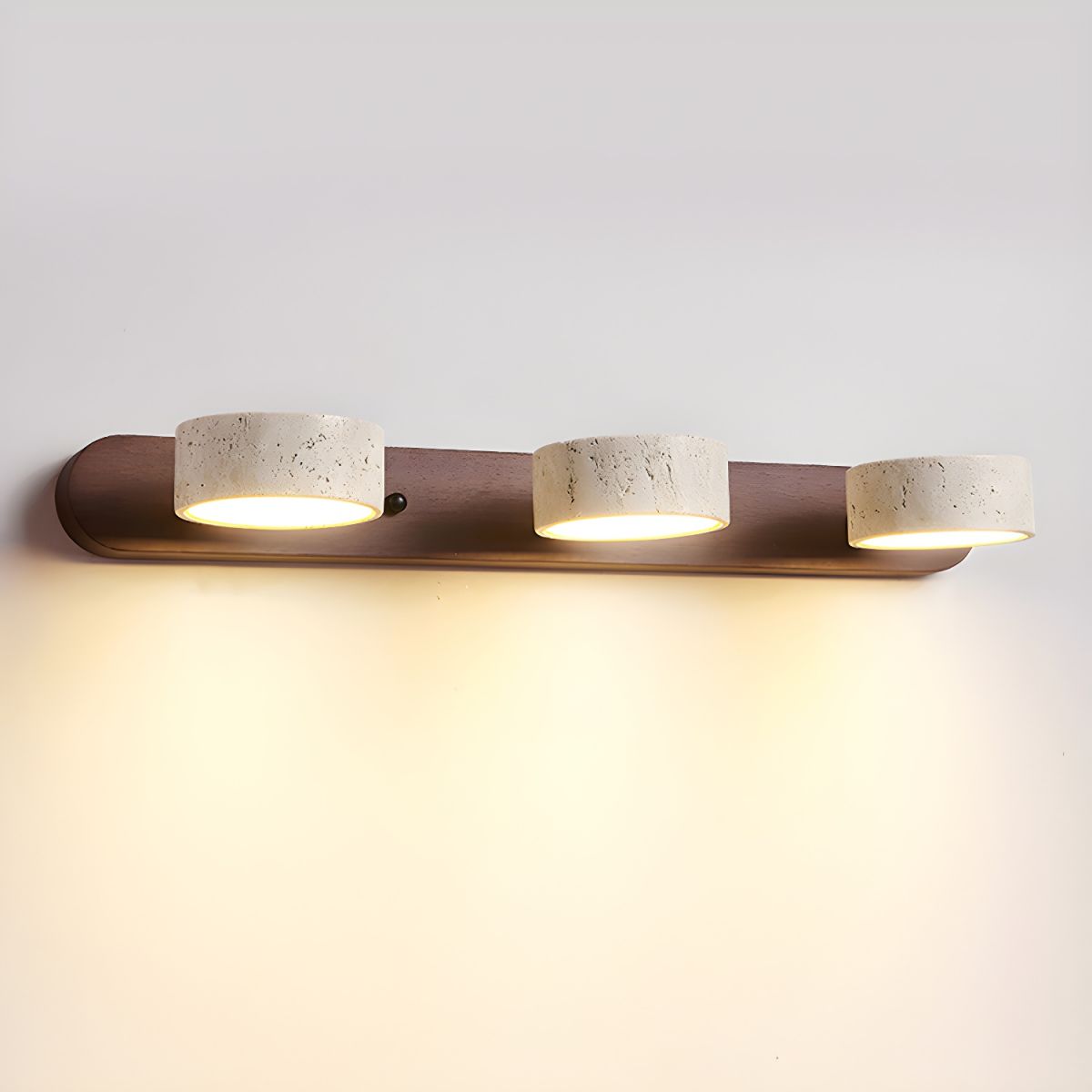 Travertine Duo Wall Light | Dimmable, Dual Light Setup & Ideal for Bedrooms and Living Areas