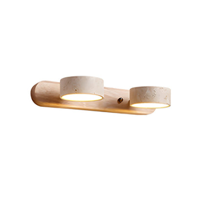 Travertine Duo Wall Light | Dimmable, Dual Light Setup & Ideal for Bedrooms and Living Areas