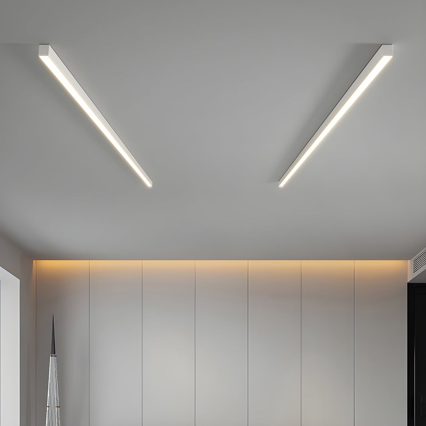 Ultra Slim Linear LED Ceiling Light Fixture for Modern Home Decor & Kitchen Lighting