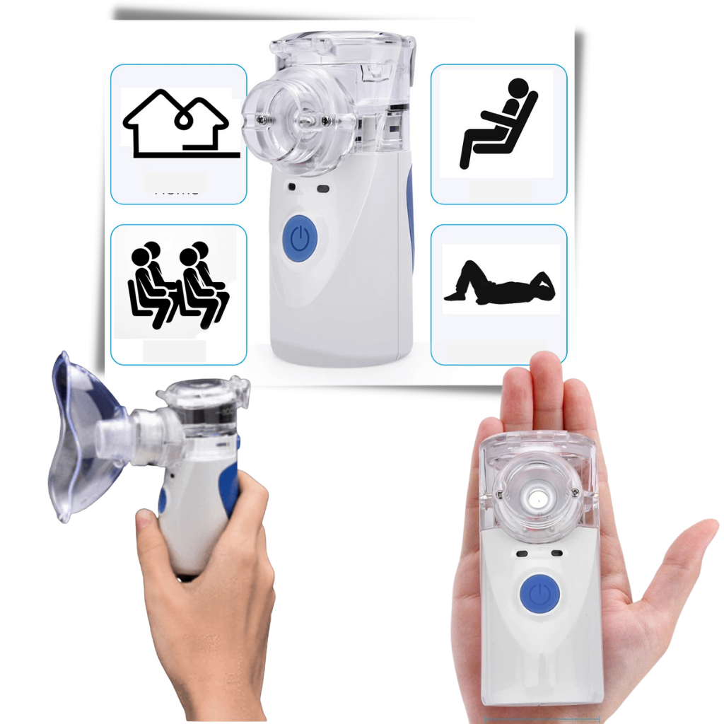 Ultrasonic Portable Nebuliser Machine| Lightweight, Dual Power Supply & Ideal for Children and Adults with Breathing Difficulties