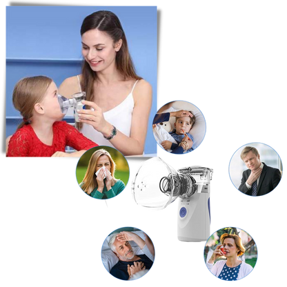 Ultrasonic Portable Nebuliser Machine| Lightweight, Dual Power Supply & Ideal for Children and Adults with Breathing Difficulties