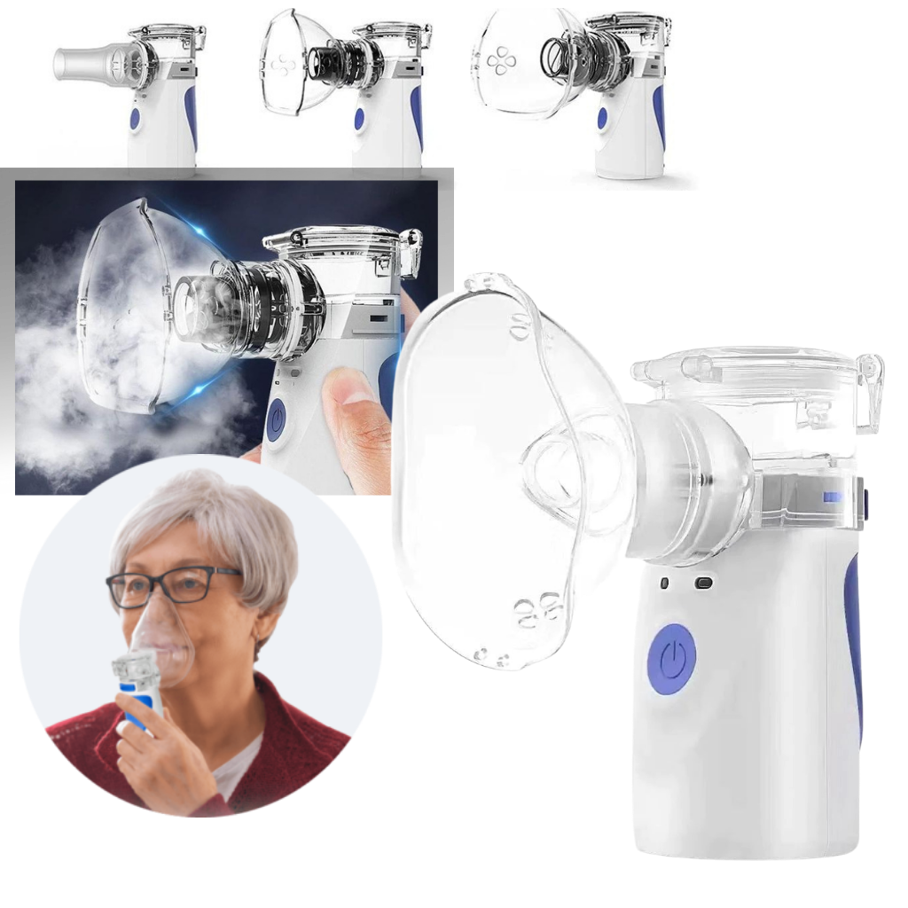 Ultrasonic Portable Nebuliser Machine| Lightweight, Dual Power Supply & Ideal for Children and Adults with Breathing Difficulties