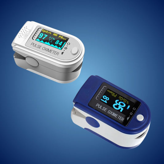 Fingertip Pulse Oximeter | Accurate SpO2 & Pulse Rate Monitoring with OLED Display for Home Health Tracking