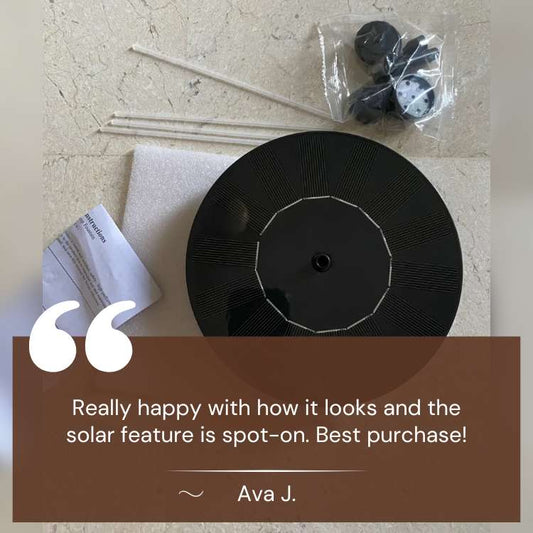 Solar-Powered Water Dancing Fountain with LED Lights for Garden, Patio & Outdoor Decor