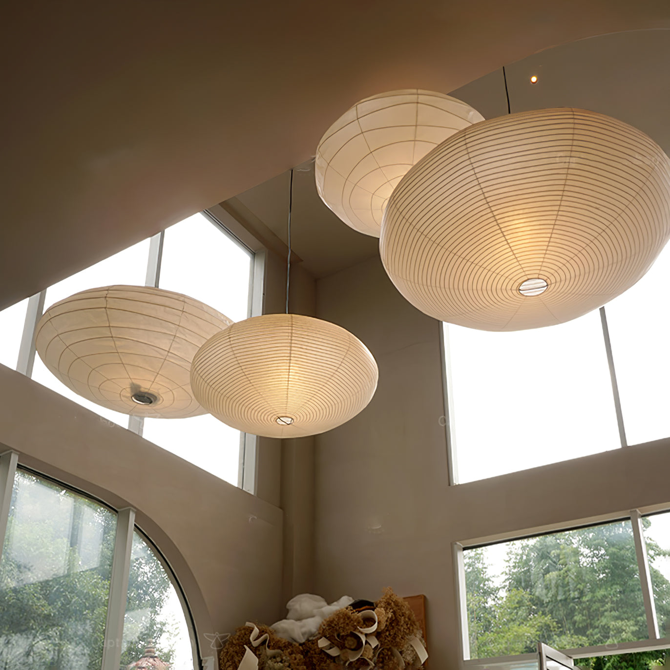 Washi Paper Pendant Light | Handcrafted, Translucent & Ideal for Indoor Spaces