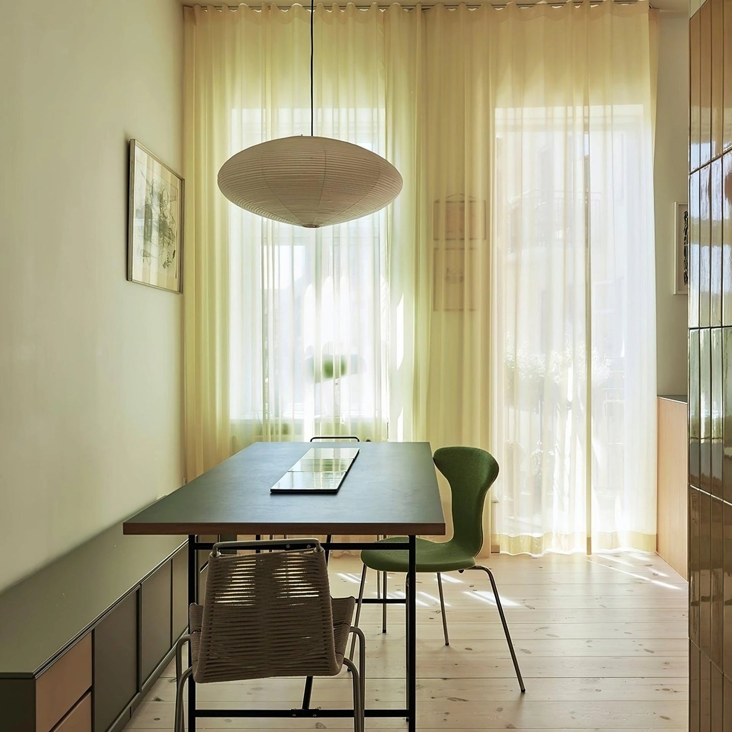 Washi Paper Pendant Light | Handcrafted, Translucent & Ideal for Indoor Spaces