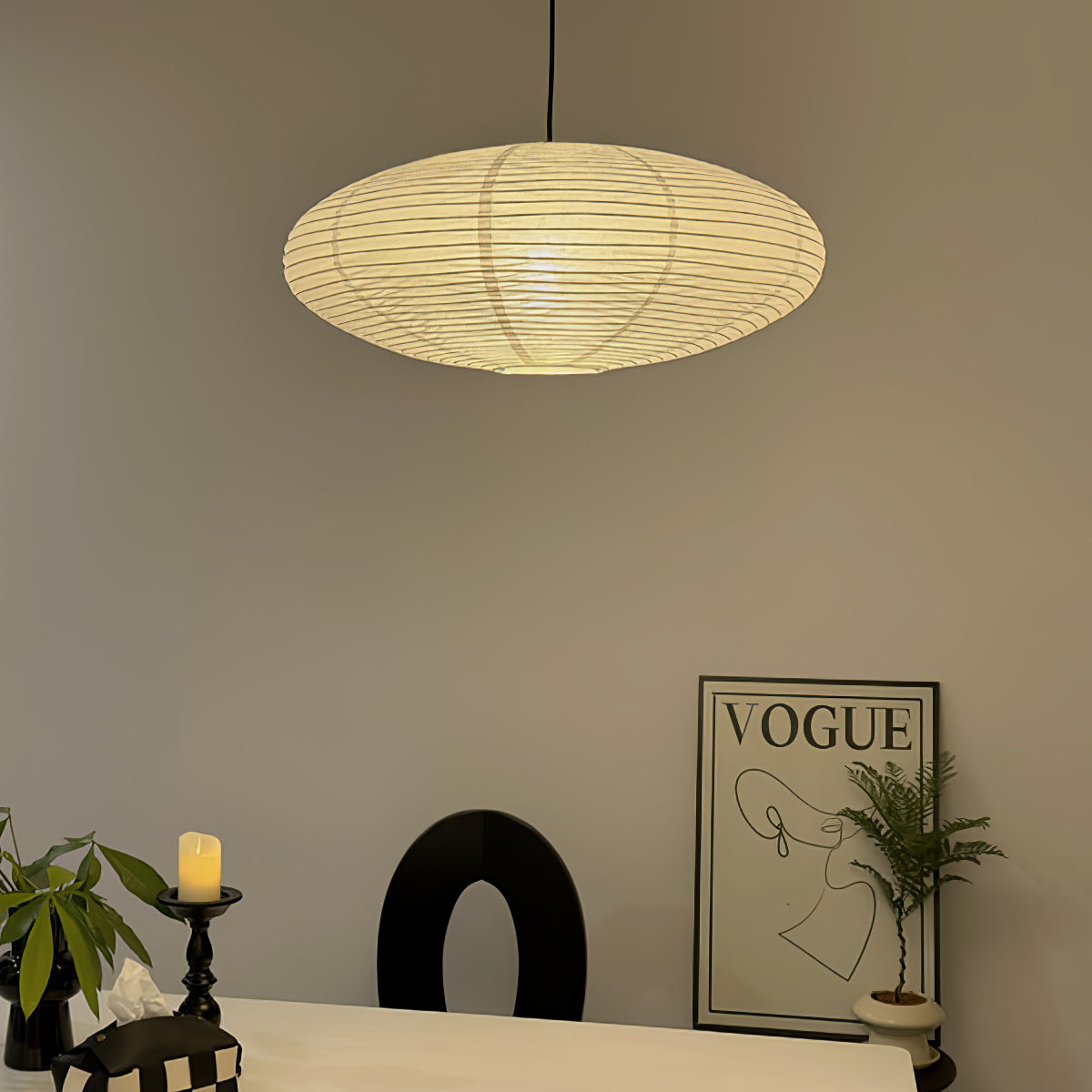 Washi Paper Pendant Light | Handcrafted, Translucent & Ideal for Indoor Spaces