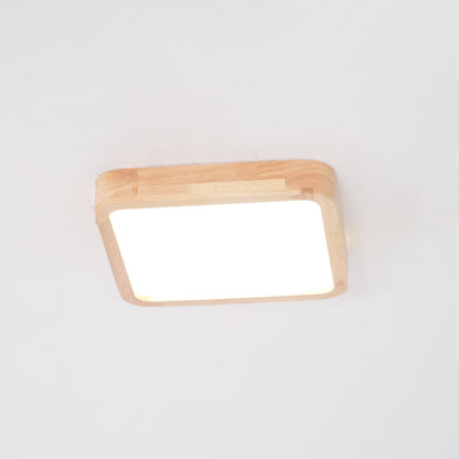Wooden Geometric Ceiling Light | Dimmable LED, Adjustable Brightness & Modern Design for Indoor Spaces
