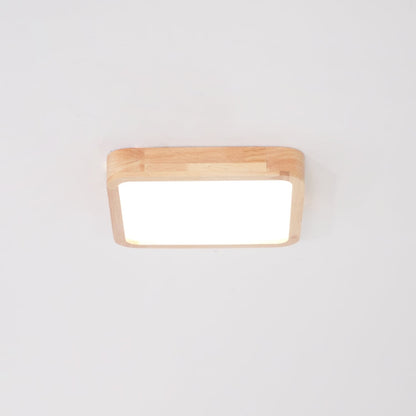Wooden Geometric Ceiling Light | Dimmable LED, Adjustable Brightness & Modern Design for Indoor Spaces