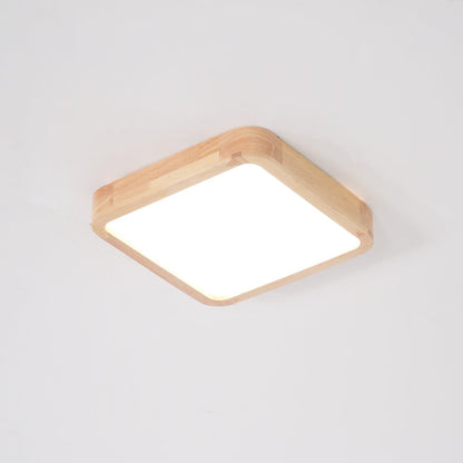 Wooden Geometric Ceiling Light | Dimmable LED, Adjustable Brightness & Modern Design for Indoor Spaces