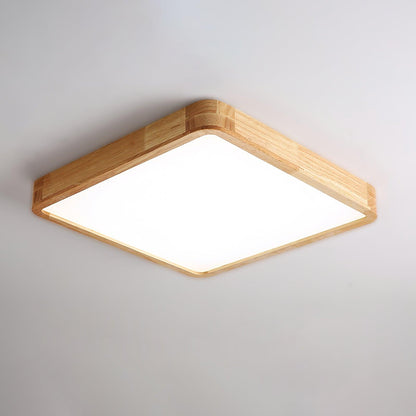 Wooden Geometric Ceiling Light | Dimmable LED, Adjustable Brightness & Modern Design for Indoor Spaces