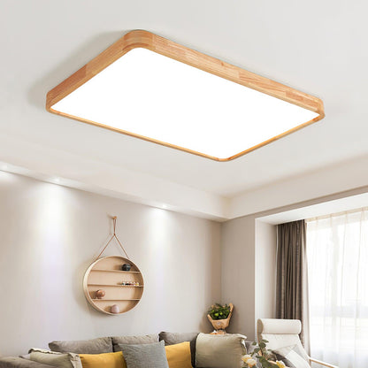 Wooden Geometric Ceiling Light | Dimmable LED, Adjustable Brightness & Modern Design for Indoor Spaces