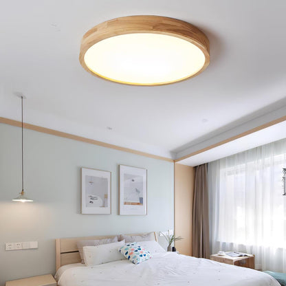 Wooden Geometric Ceiling Light | Dimmable LED, Adjustable Brightness & Modern Design for Indoor Spaces