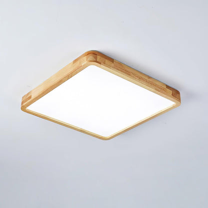 Wooden Geometric Ceiling Light | Dimmable LED, Adjustable Brightness & Modern Design for Indoor Spaces