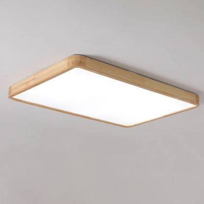 Wooden Geometric Ceiling Light | Dimmable LED, Adjustable Brightness & Modern Design for Indoor Spaces