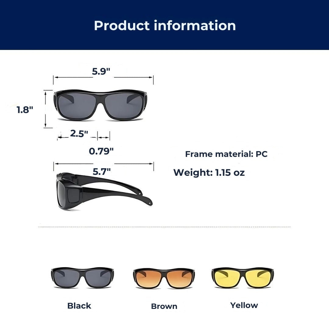 Night Driving Clarity Glasses | Anti-Glare, UV Protection & Reduced Eye Strain for Safer Nighttime Driving