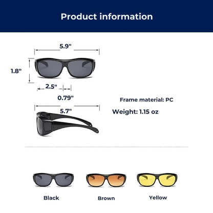 Night Driving Clarity Glasses | Anti-Glare, UV Protection & Reduced Eye Strain for Safer Nighttime Driving