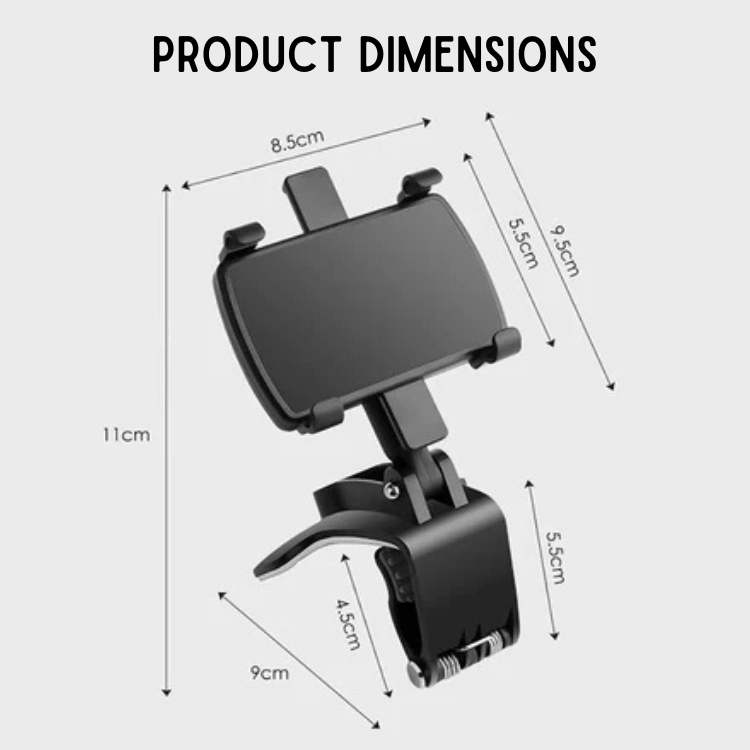 Adjustable Car Phone Holder | Auto Phone Mount & Phone Holder for Car with Anti-Slip Grip – Durable Stand for Hands-Free Use in Any Vehicle