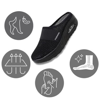 Orthopedic Slippers Shoes | Air-Cushion, Diabetic Orthopedic Support & Breathable Comfort Womens non slip clogs
