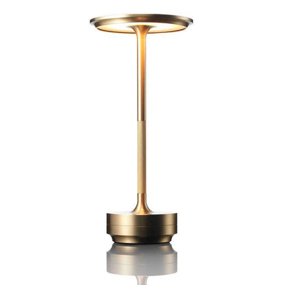 Cordless Metallic Table Lamp | Dimmable, Water-Resistant & Adjustable Light for Indoor and Outdoor Use