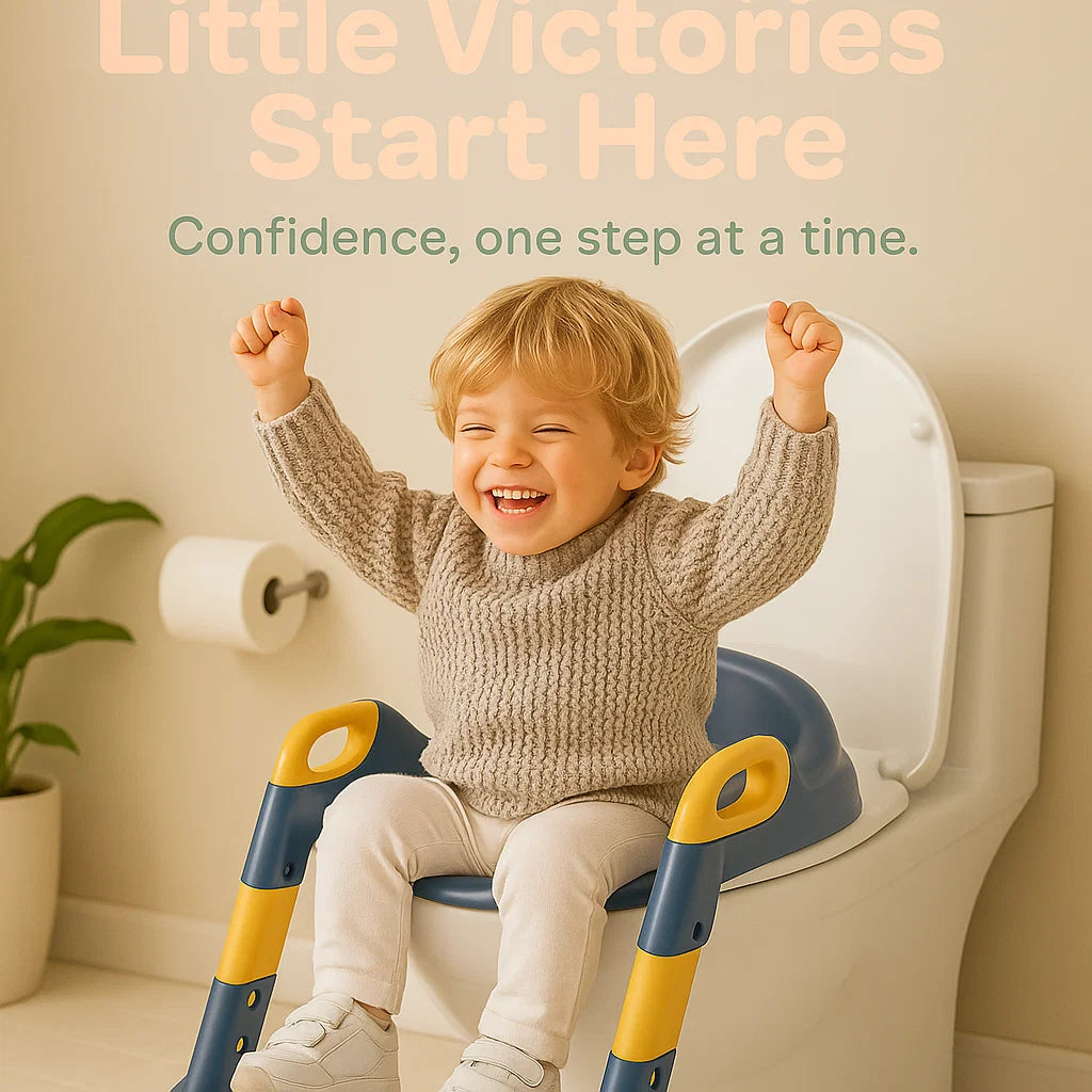 Step Throne Potty Trainer – Best Potty Training Seat for Little Ones | Adjustable Toilet Ladder Seat for Kids Learning