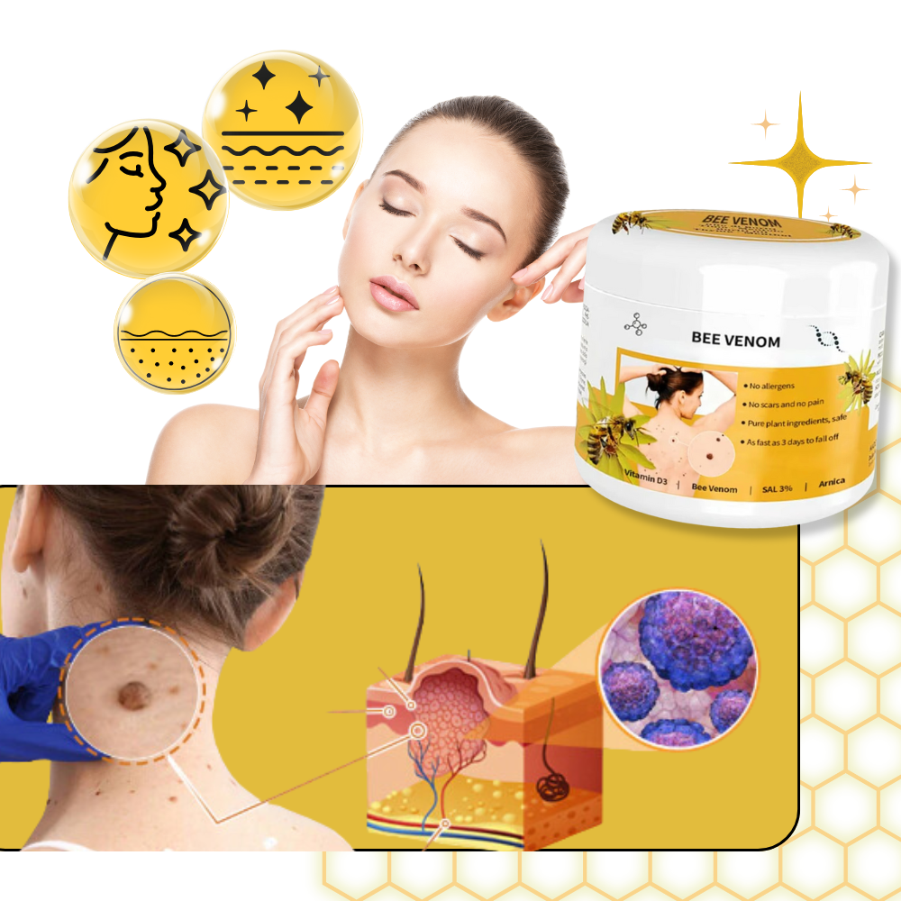 Bee Venom Cream for Skin Renewal – Lightweight Botanical Ointment to Remove Skin Tags & Soothe All Types Bee Poison Cream