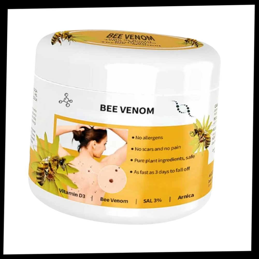 Bee Venom Cream for Skin Renewal – Lightweight Botanical Ointment to Remove Skin Tags & Soothe All Types Bee Poison Cream