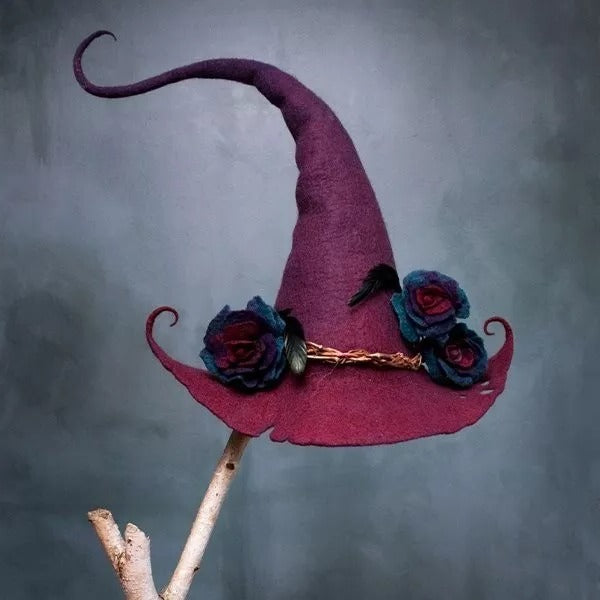Felt Witch Hats for Halloween | Handmade, Adjustable & Comfortable for Halloween Parties and Trick-or-Treating