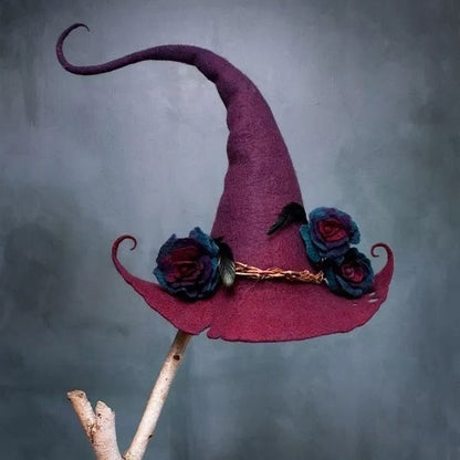 Felt Witch Hats for Halloween | Handmade, Adjustable & Comfortable for Halloween Parties and Trick-or-Treating