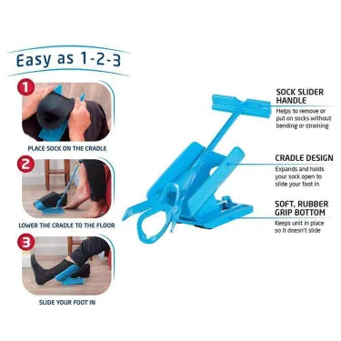 Easy on, Easy off Compression Sock Aid Kit for Limited Mobility, Injuries & Pregnancy