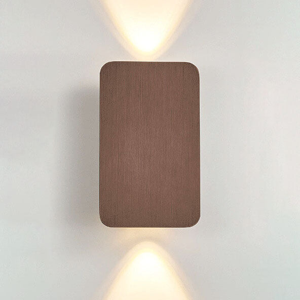 LED Wall Sconce Light Fixture - Nordic Minimalist Aluminum Rectangular 2-Light Panel for Modern Home Decor & Hallways