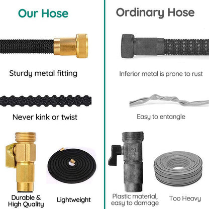 100FT Expandable Garden Hose | Lightweight, Kink-Free & Ideal for Gardening, Car Washing & Yard Cleanup