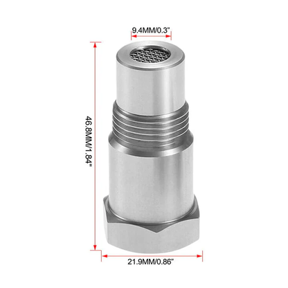 Car O2 Sensor Adapter | M18*1.5 Thread, Built-in Mini Catalytic Converter for Off-Road Use