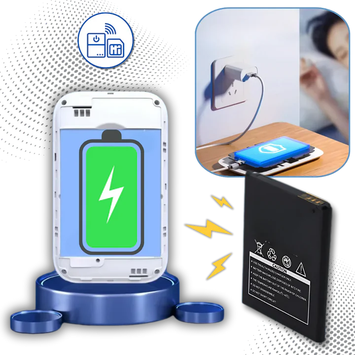 Portable 4G LTE Wi-Fi Hotspot | Connects Up to 10 Devices, Rechargeable Battery & Ideal for Travel and Remote Work