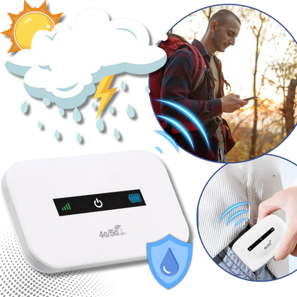 Portable 4G LTE Wi-Fi Hotspot | Connects Up to 10 Devices, Rechargeable Battery & Ideal for Travel and Remote Work