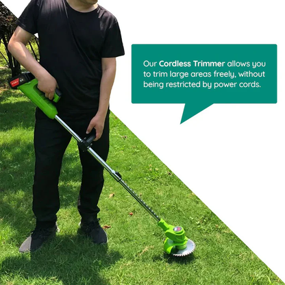 Cordless Electric Grass Trimmer | Lightweight, Rechargeable & Ideal for Lawn Maintenance and Edging