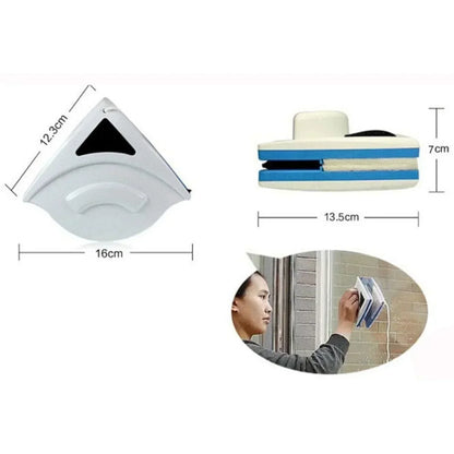 Dual-Sided Magnetic Window Cleaner | Streak-Free, Secure Grip & Ideal for Hard-to-Reach Windows (3-8mm)