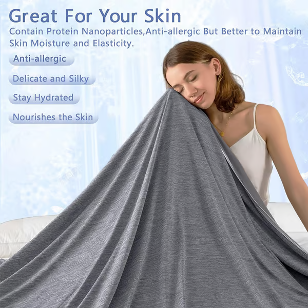 Summer Cooling Blanket | Dual-Sided, Lightweight & Breathable for Hot Summer Nights