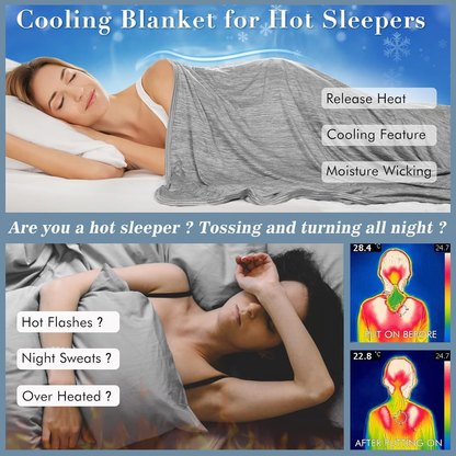 Summer Cooling Blanket | Dual-Sided, Lightweight & Breathable for Hot Summer Nights