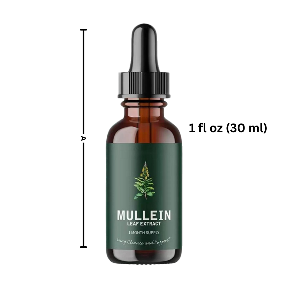 Gluten-Free Mullein Herbal Supplement for Lung Health Support & Respiratory Wellness