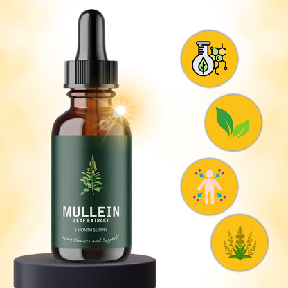 Gluten-Free Mullein Herbal Supplement for Lung Health Support & Respiratory Wellness