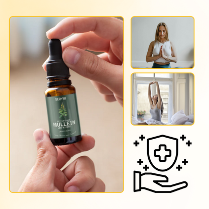 Gluten-Free Mullein Herbal Supplement for Lung Health Support & Respiratory Wellness