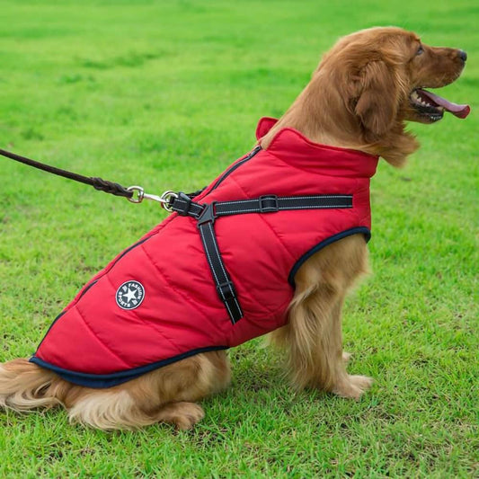 Waterproof Fleece Dog Coat for Cold Weather Protection, Adjustable Fit, Perfect for Small to Large Breeds