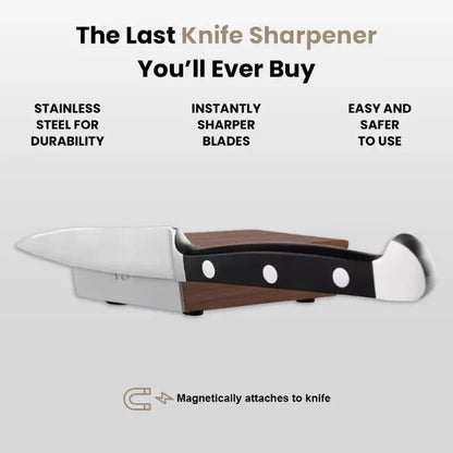 Knife Sharpener Roll System for Kitchen Knives - Easy 15° Degree Sharpening Tool for Precision Edge Maintenance